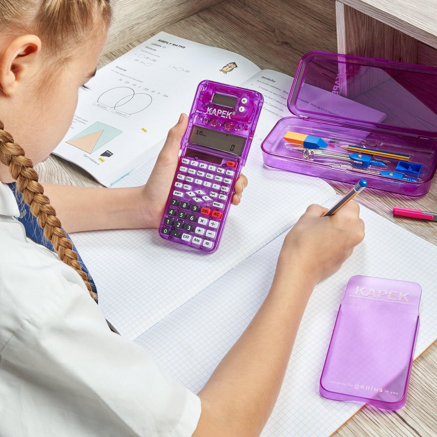 KAPEK Mathematics Set - Purple - KAPEK.net