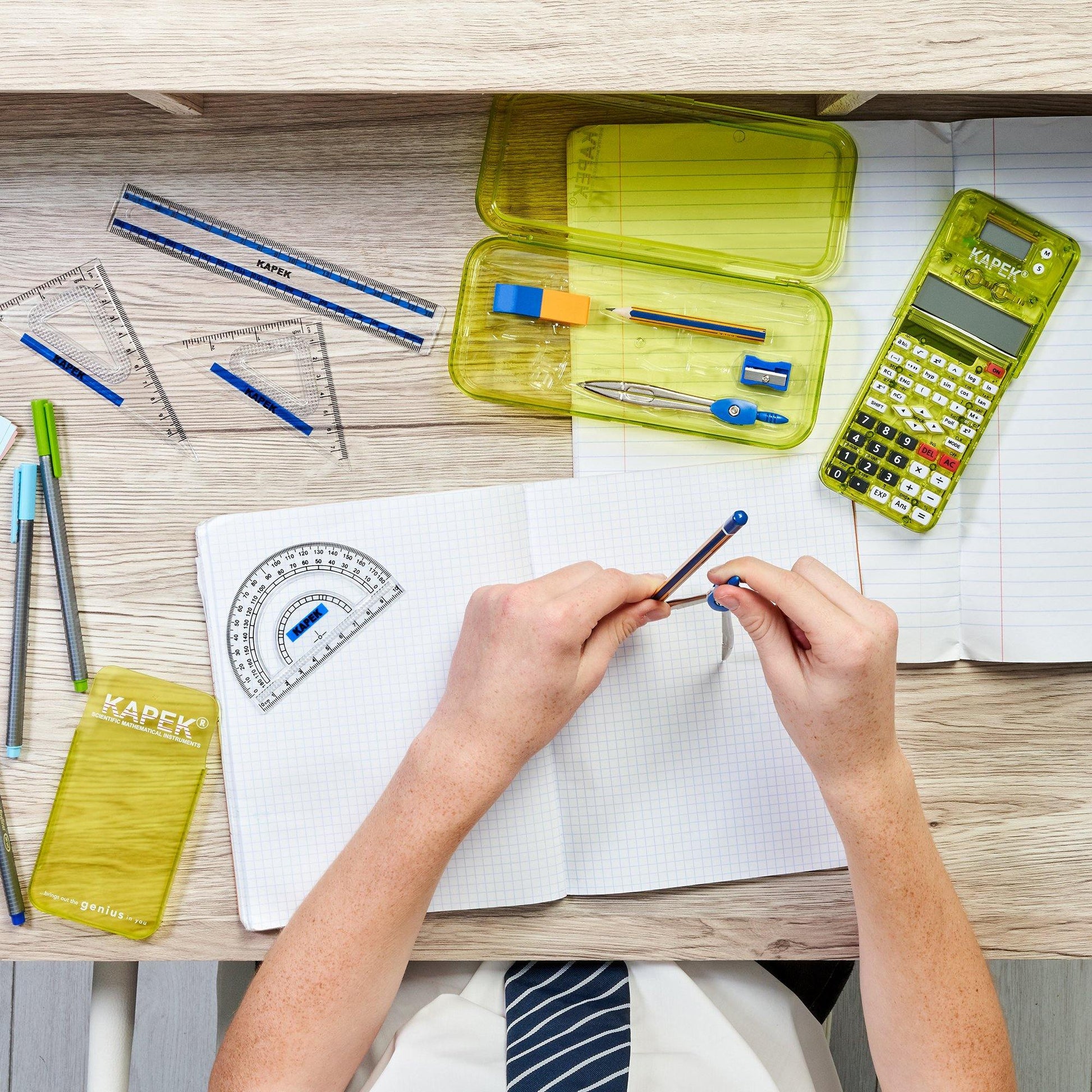 KAPEK Mathematics Set - Yellow - KAPEK.net